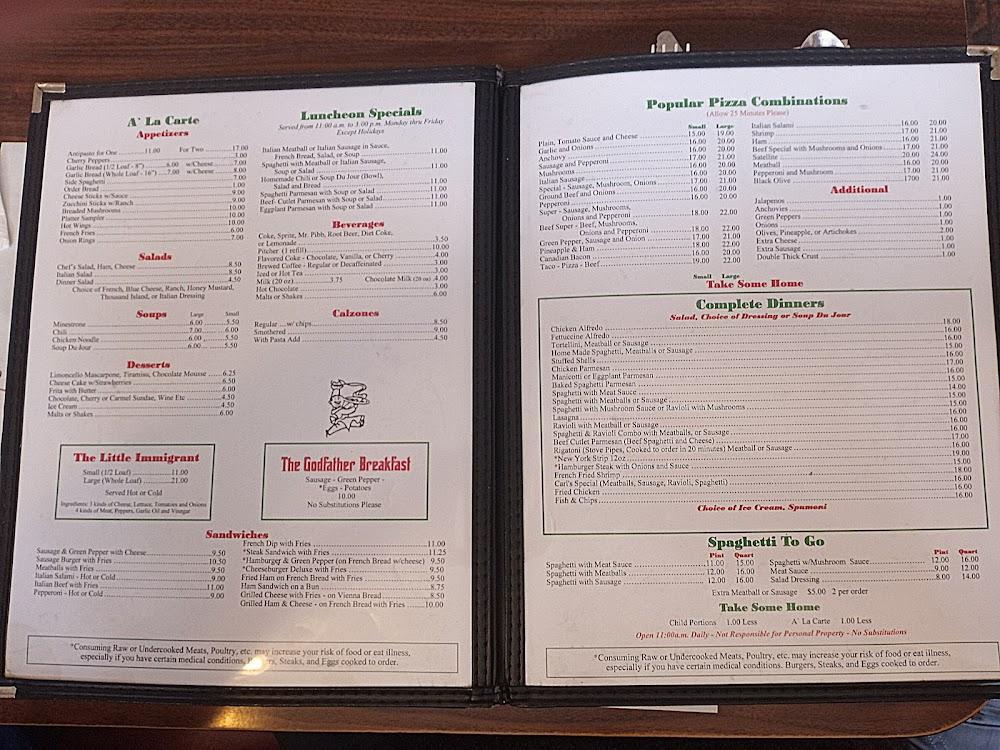 Carl's Pizza Menu image 3